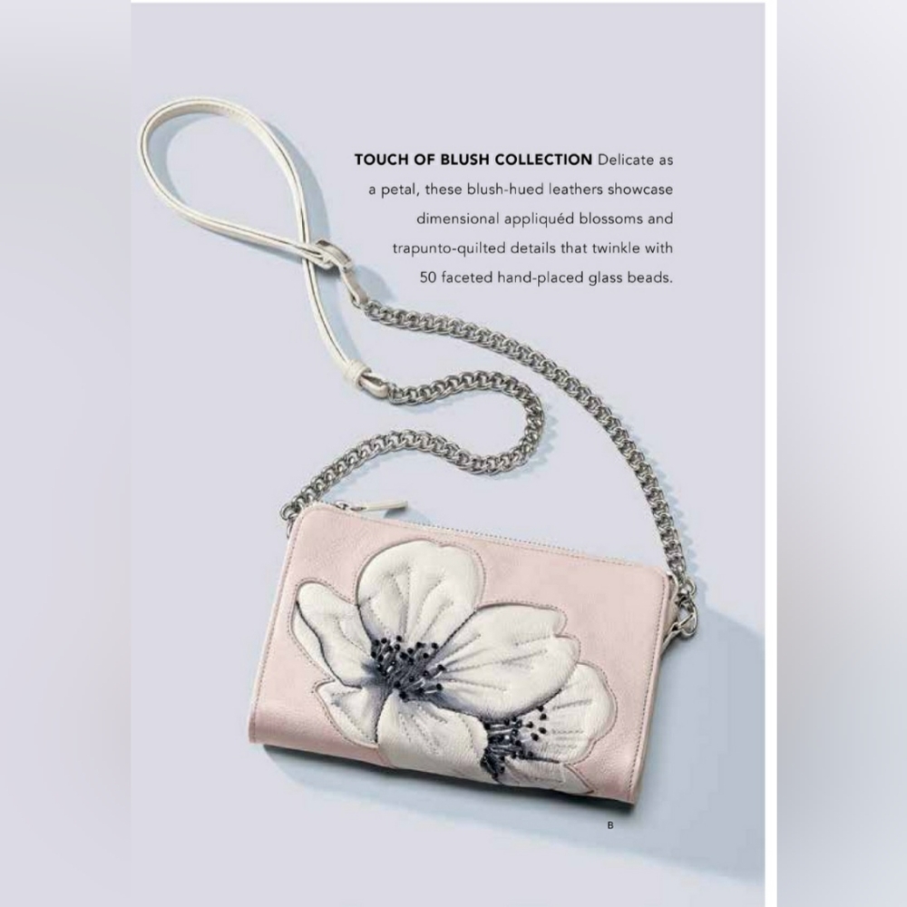 New Brighton E53452 Touch of Blush Pink Pastel Beaded Crossbody - Picture 13 of 14